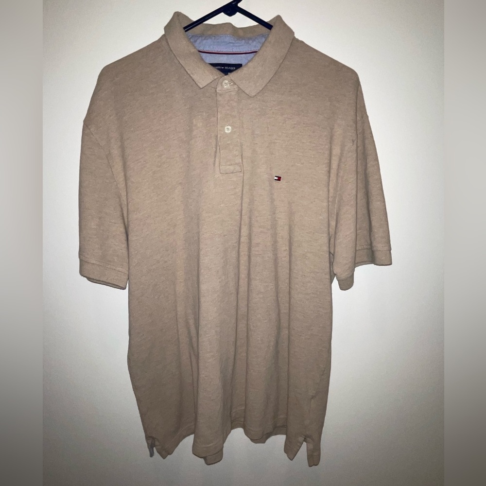 Tommy Hilfiger Men’s Tan Pullover Collared Top Size XXL